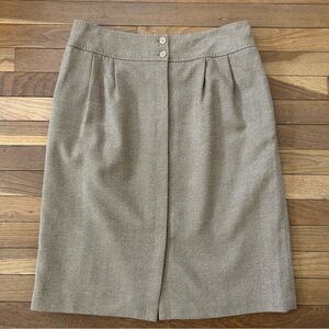 Brooks Brothers Classic Tan Pencil Skirt